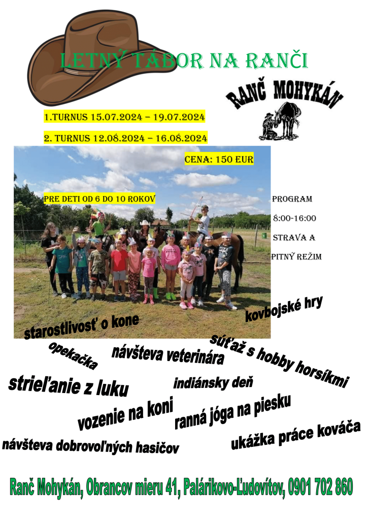 letný tábor na ranči